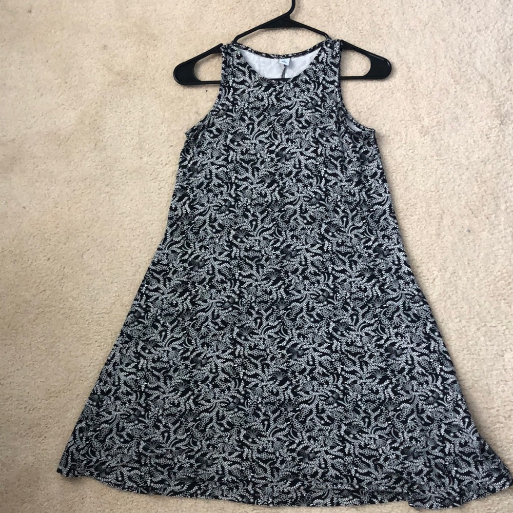 Floral Black and White Old Navy Dress